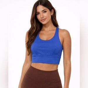 Sz 8 Lululemon Wunder Train Longline Bra *Medium Support, C/D Cup in Charged Ind